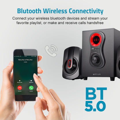 SM040 2.1CH 20W Multimedia Speaker, Bluetooth SD Card USB FM Remote