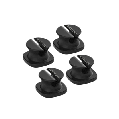CO060 Mini Cable Organizer Clips – 4 Piece Set for Cable Management - Black