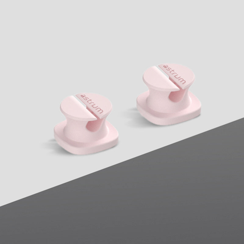 CO060 Mini Cable Organizer Clips – 4 Piece Set for Cable Management-Pink
