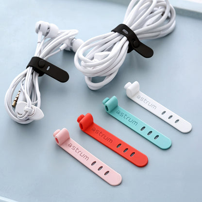 CO210 10-Pack Silicon Cable Organizer Straps for Efficient Cable Management and Organization
