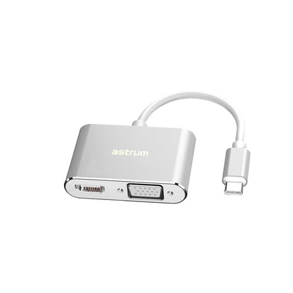USB-C to VGA &amp; HDMI Adapter | 4K HDMI + 1080P VGA -  DA660
