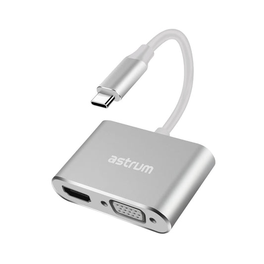 USB-C to VGA &amp; HDMI Adapter | 4K HDMI + 1080P VGA -  DA660