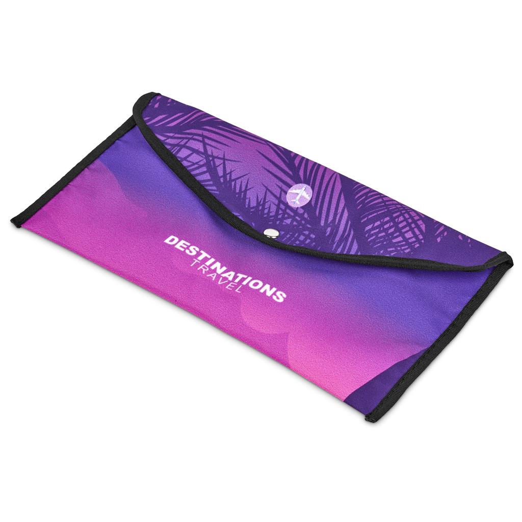 Pre-Printed Sample Hoppla Flitz Polyester Travel Wallet