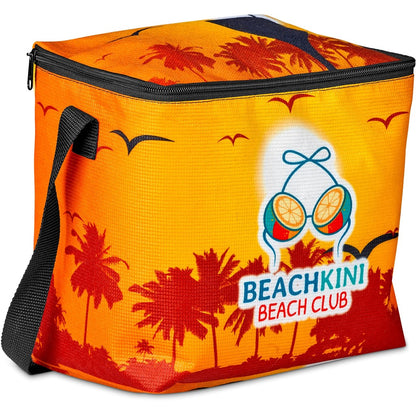 Pre-Production Sample Hoppla Quebec Recycled PET Stitch-Bond 12 Can Cooler