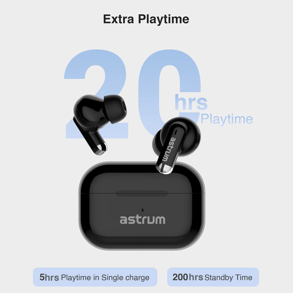 ET310 TWS True Wireless In-Ear Earbuds Bluetooth V5.3 - Black