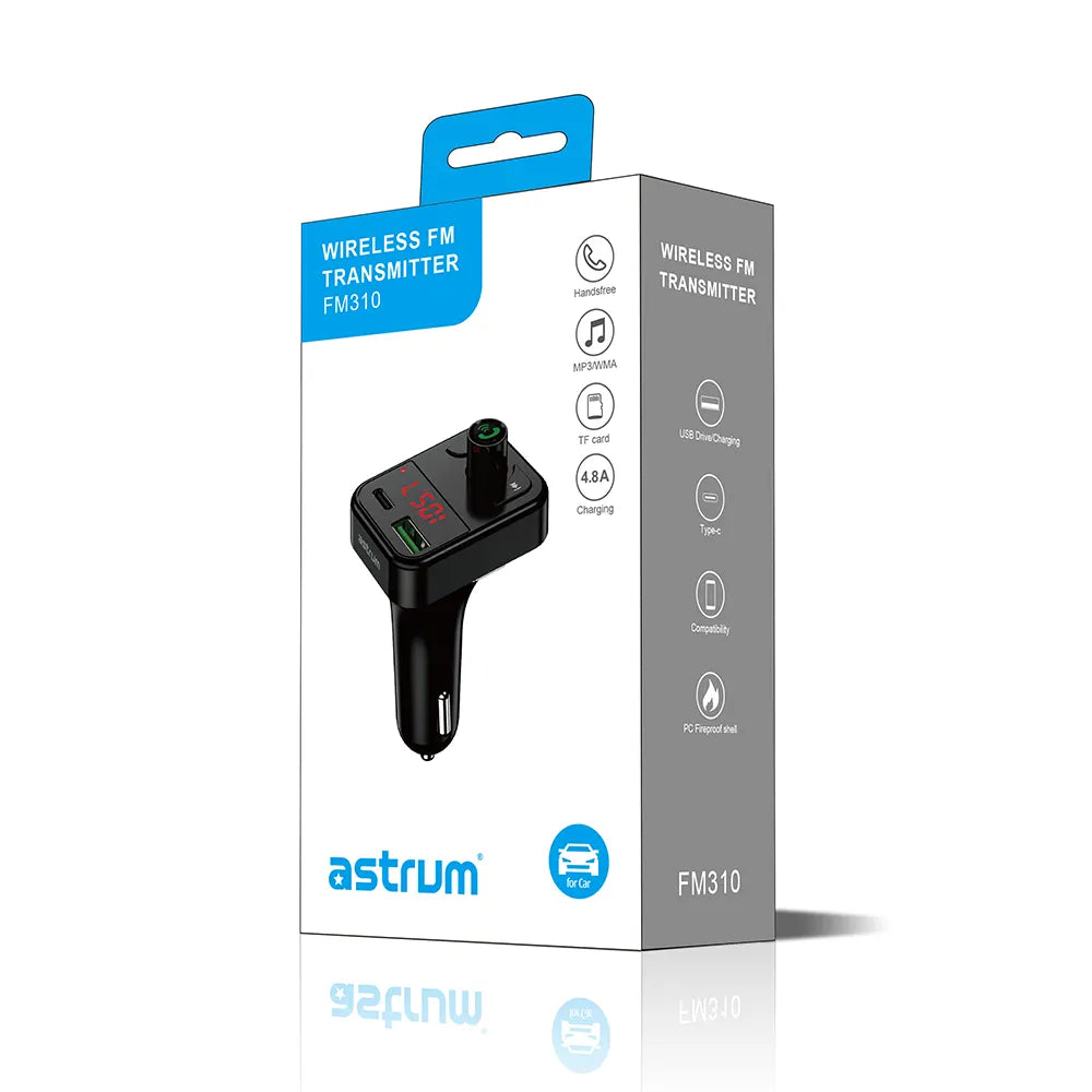 FM310 FM Transmitter USB TYPE-C LED BT B