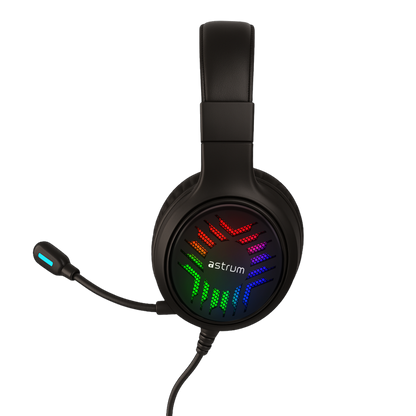 USB Wired Gaming Headset - 7.1 Surround Sound, RGB, Boom Mic - HG200