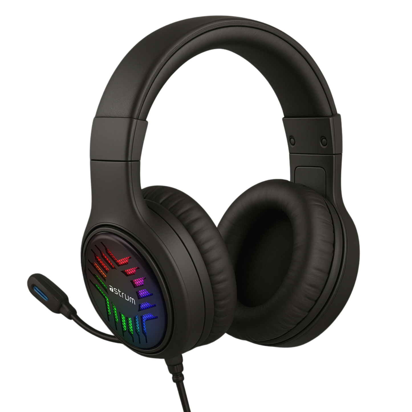 USB Wired Gaming Headset - 7.1 Surround Sound, RGB, Boom Mic - HG200