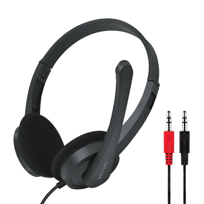 HS240 On-Ear Wired Stereo Headset with Flex Mic Dual 3.5mm Aux