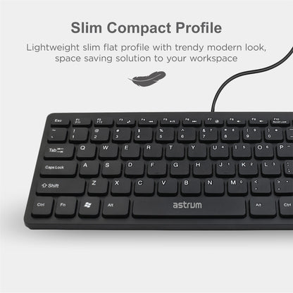 KB350 Mini Wired USB Keyboard