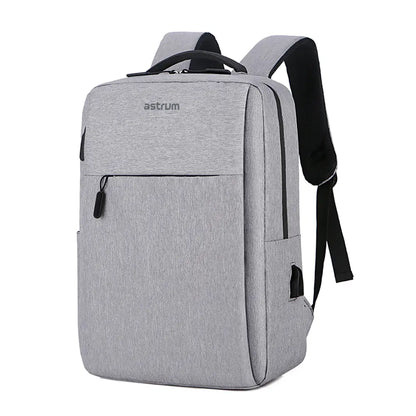 Backpack Travel Bag 15" USB Port and Multi-Pocket Design Grey - LB200