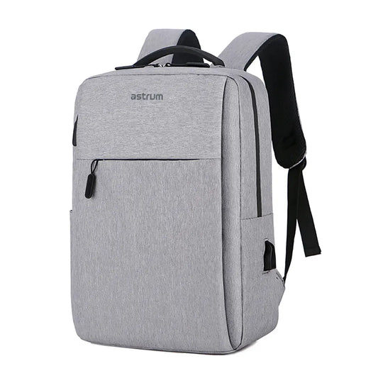 Backpack Travel Bag 15" USB Port and Multi-Pocket Design Grey - LB200