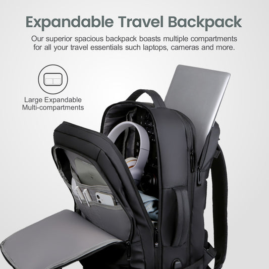 LB310 Backpack PU Travel Expend Black