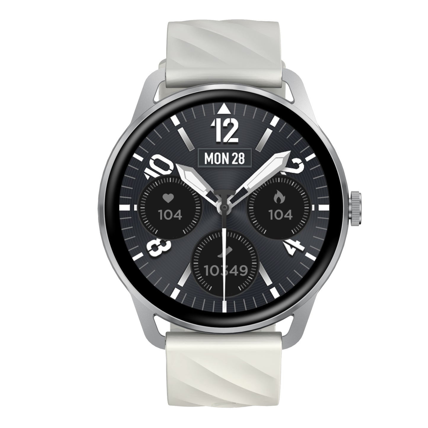 MT410 Smart Watch 1.39" HD IPX68 with BT Calls Sports HR BP BO - Silver