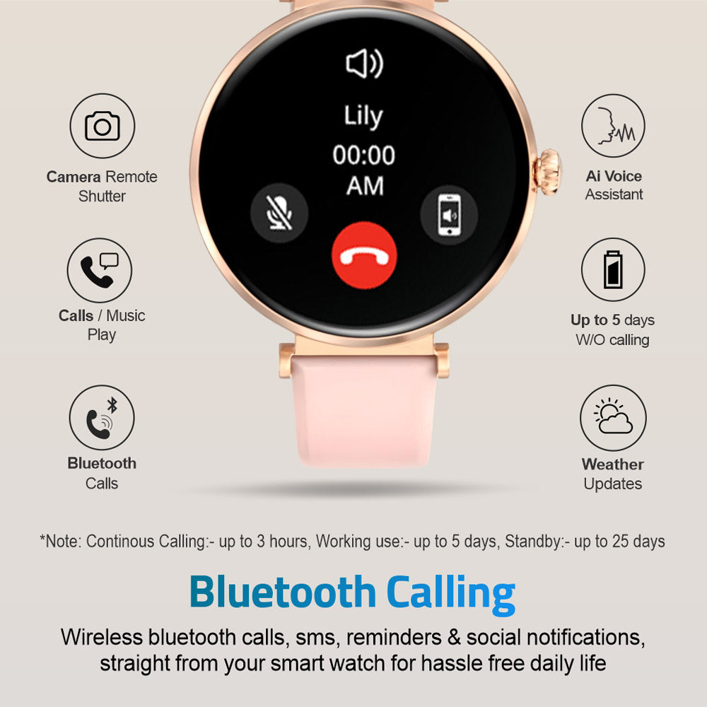 MT510 Smart Watch 1.32" AMOLED IPX68 with BT Calls Sports HR BP BO - Silver