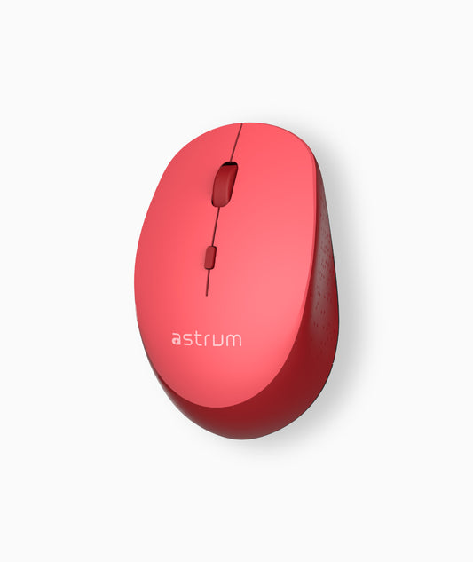 Wireless Optical Mouse -2.4GHz,1600DPI,4 Buttons, Silent Click - MW210 - Red