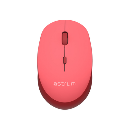 Wireless Optical Mouse -2.4GHz,1600DPI,4 Buttons, Silent Click - MW210 - Red