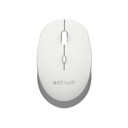 Wireless Optical Mouse -2.4GHz,1600DPI,4 Buttons, Silent Click - MW210 - White, Grey