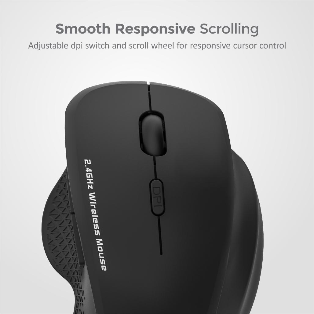 6B Wireless Optical Mouse - MW280 Black