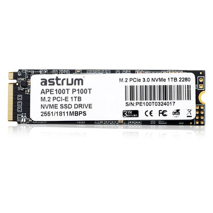 P100T 1TB PCIE-3.0 M.2 Nvme SMI SSD