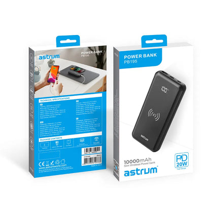 PB195 Power Bank 10K W/L10W PD20W TC USB