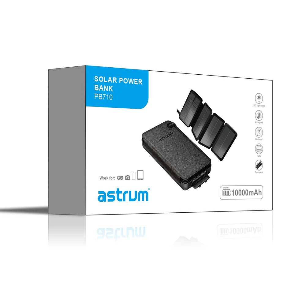 PB710 Power Bank Solar 4P 10000MAH 2.1A