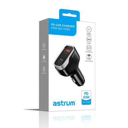 Pro Go PD85 USB-C PD83W Dual USB Travel Car Charger
