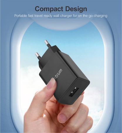 Pro U20 10W USB-A Travel Wall Charger - Black