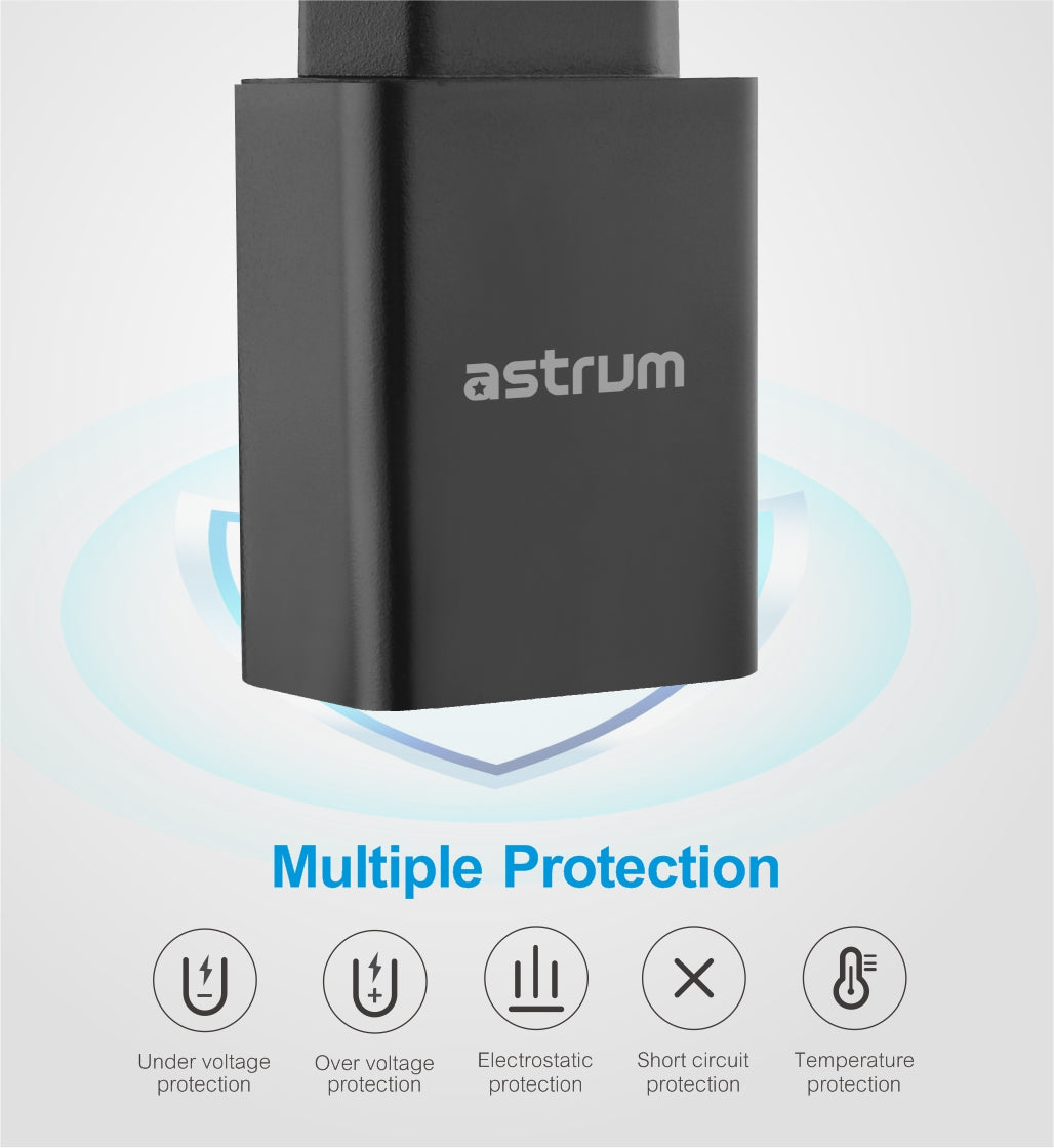 Pro U20 10W USB-A Travel Wall Charger - Black