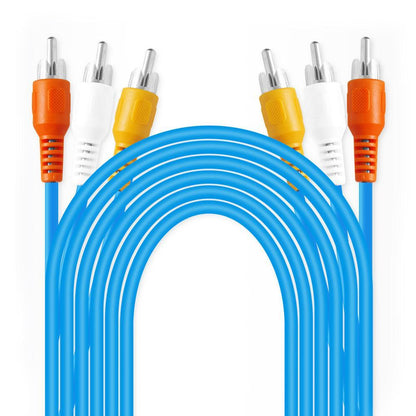 RC303 3RCA Male to Male AV Stereo 3.0m Cable