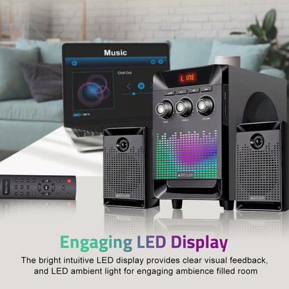 SM330 35W 2.1CH LED Multimedia Speaker Bluetooth SD Card USB FM
