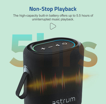 SP150 Bluetooth Waterproof IP6 Speaker 12W  LED TWS TF USB AUX MIC