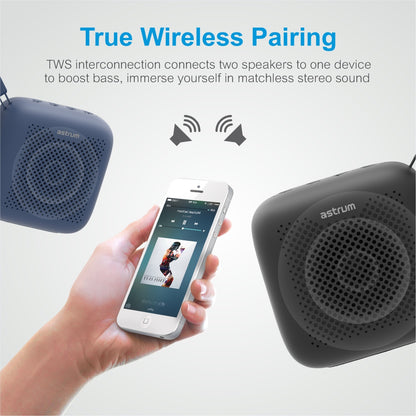 ST020 5W TWS True Wireless IPX5 Mini Portable Speaker - Blue