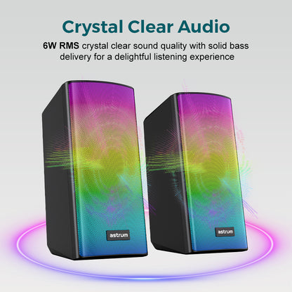USB Plug & Play 3-in-1 Speakers, Bluetooth TF, Aux and Mic in - SU030