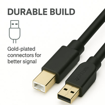 UB203 USB 2.0 Male to Male 3.0m Printer Cable