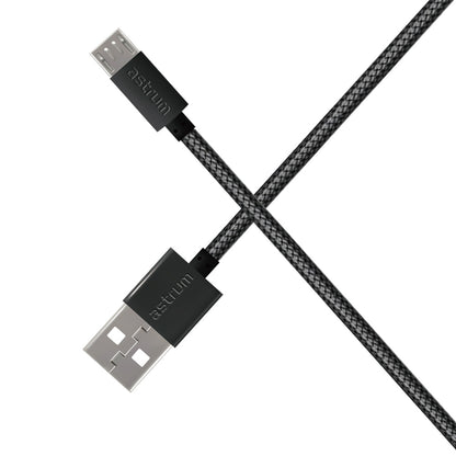 Verve UM30 2A USB-A to Micro USB Charge & Sync Braided Cable - Black