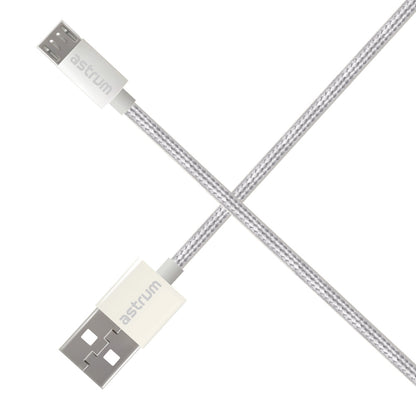 Verve UM30 2A USB-A to Micro USB Charge & Sync Braided Cable - White