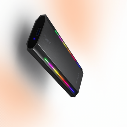 NVMe M.2 SSD PCIe & NGFF Enclosure, RGB, 10 Gbps Speed - ENP4310G