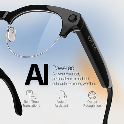SG-V03H Smart Glass Oval Half Frame CAM