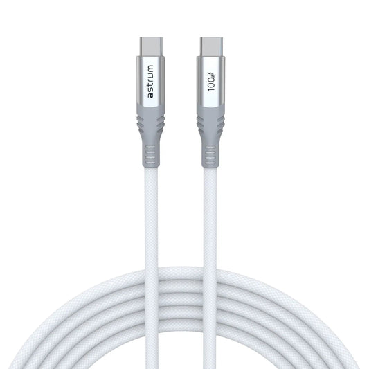 VMCC100 Cable C-C 100W M-M 1.2M Braid WH