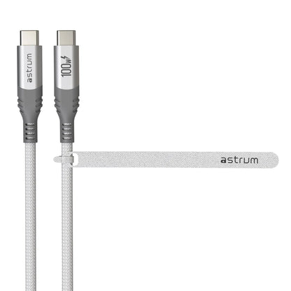 VMCC100 Cable C-C 100W M-M 1.2M Braid WH