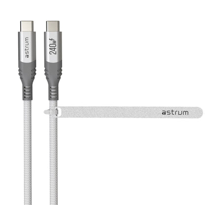VMCC240 Cable C-C 240W M-M 3.0M Braid WH