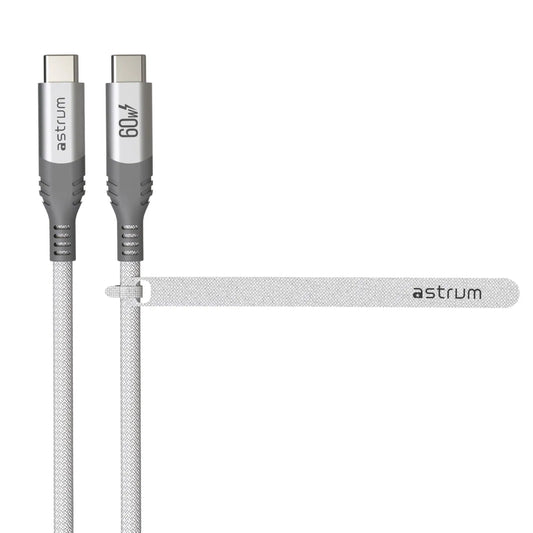 VMCC60 Cable C-C 60W M-M 1.2M Braid WH