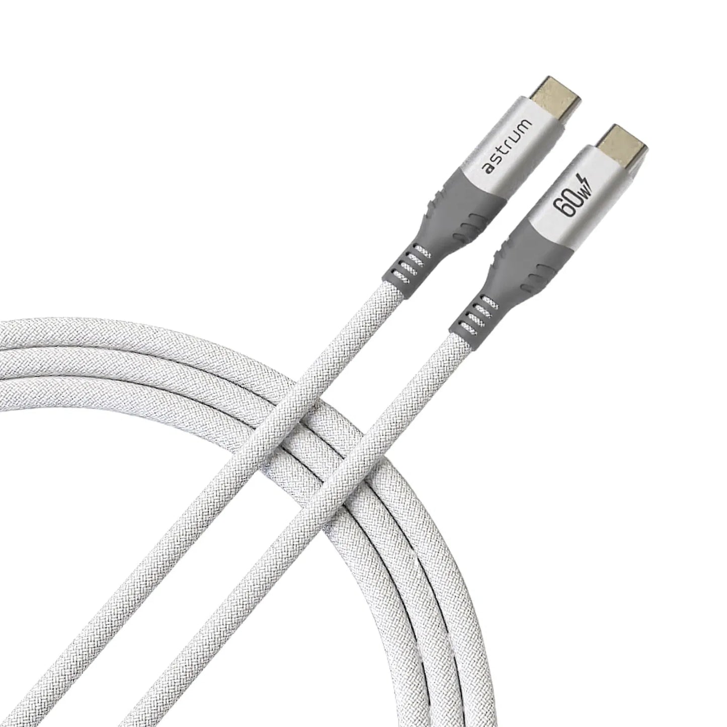 VMCC60 Cable C-C 60W M-M 1.2M Braid WH