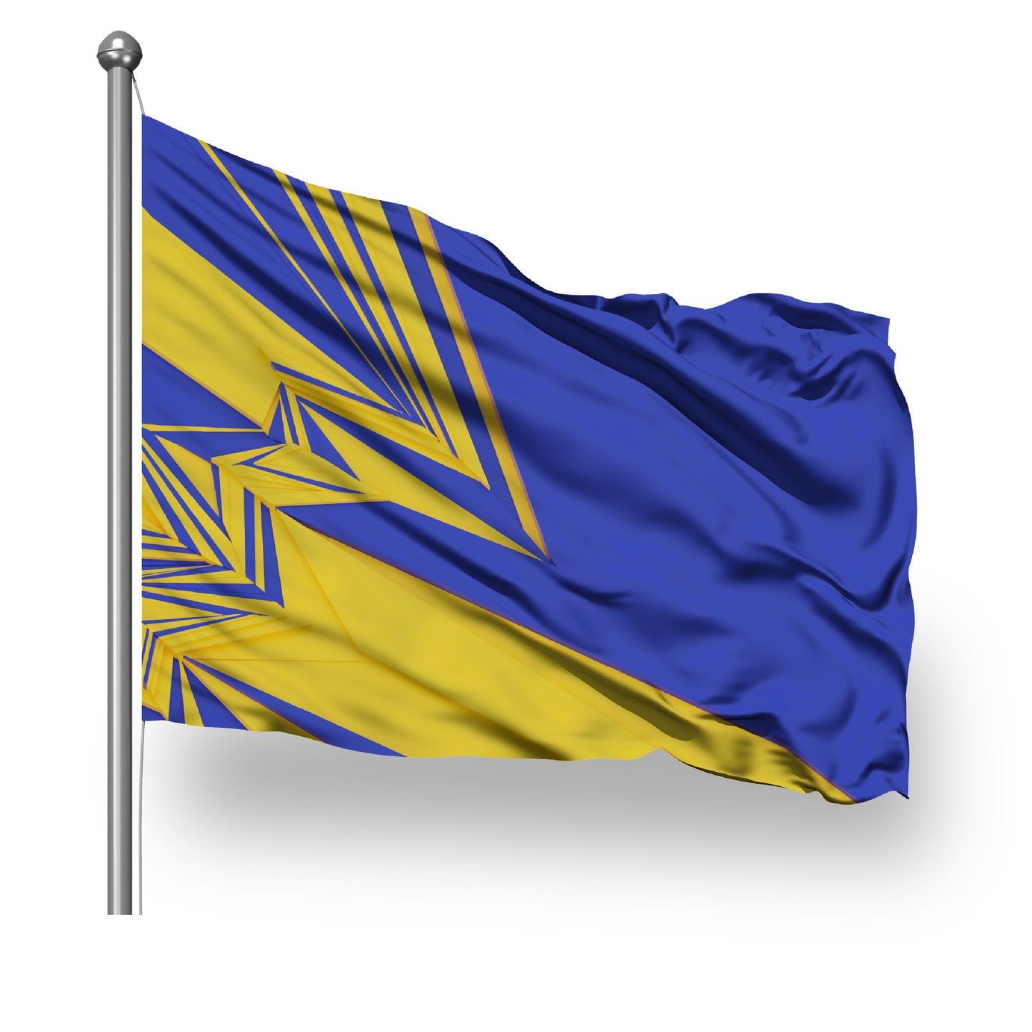 ScreenFlex Printed Flag, 2700mm x 1800mm, single sided, with rope and toggle