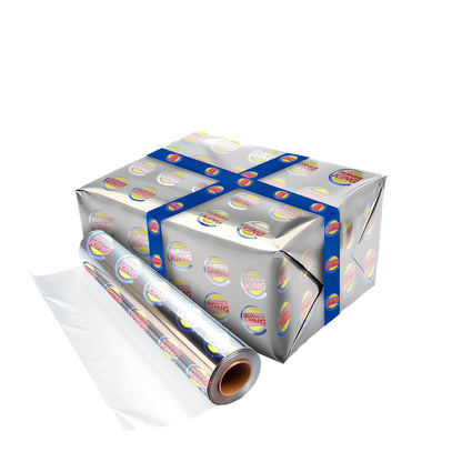 Shimmer Metallic Silver Dynamic Giftwrapping Paper