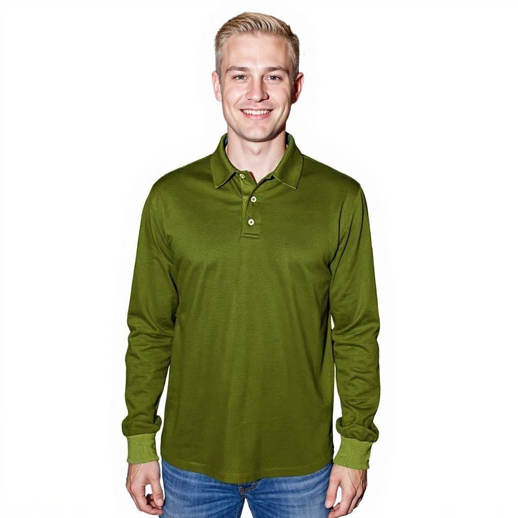 Sea Biscuit Combed Cotton Long Sleeve Golfer