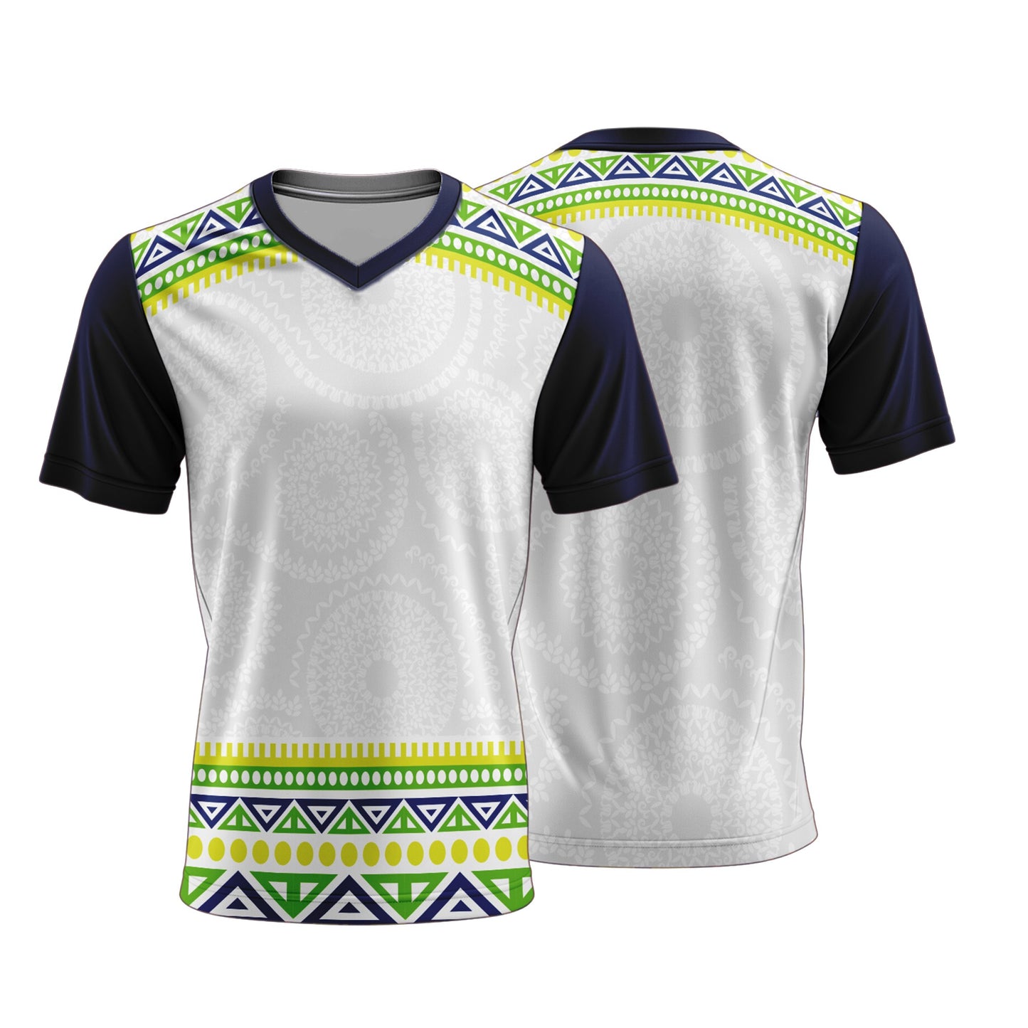 Unisex Short Sleeve V-Neck T-Shirt | Sport Tec | Africa Design