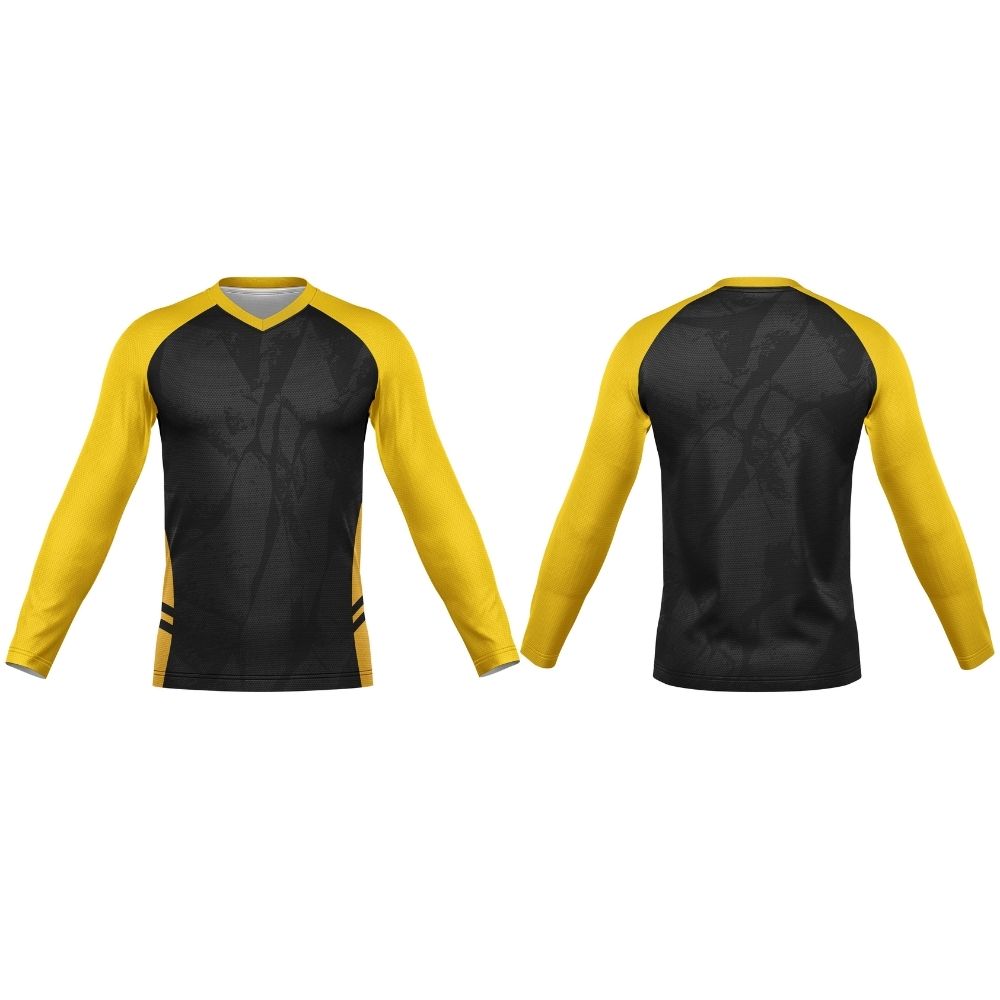 V-Neck Long Sleeve Soccer Shirt | Raglan Sleeves