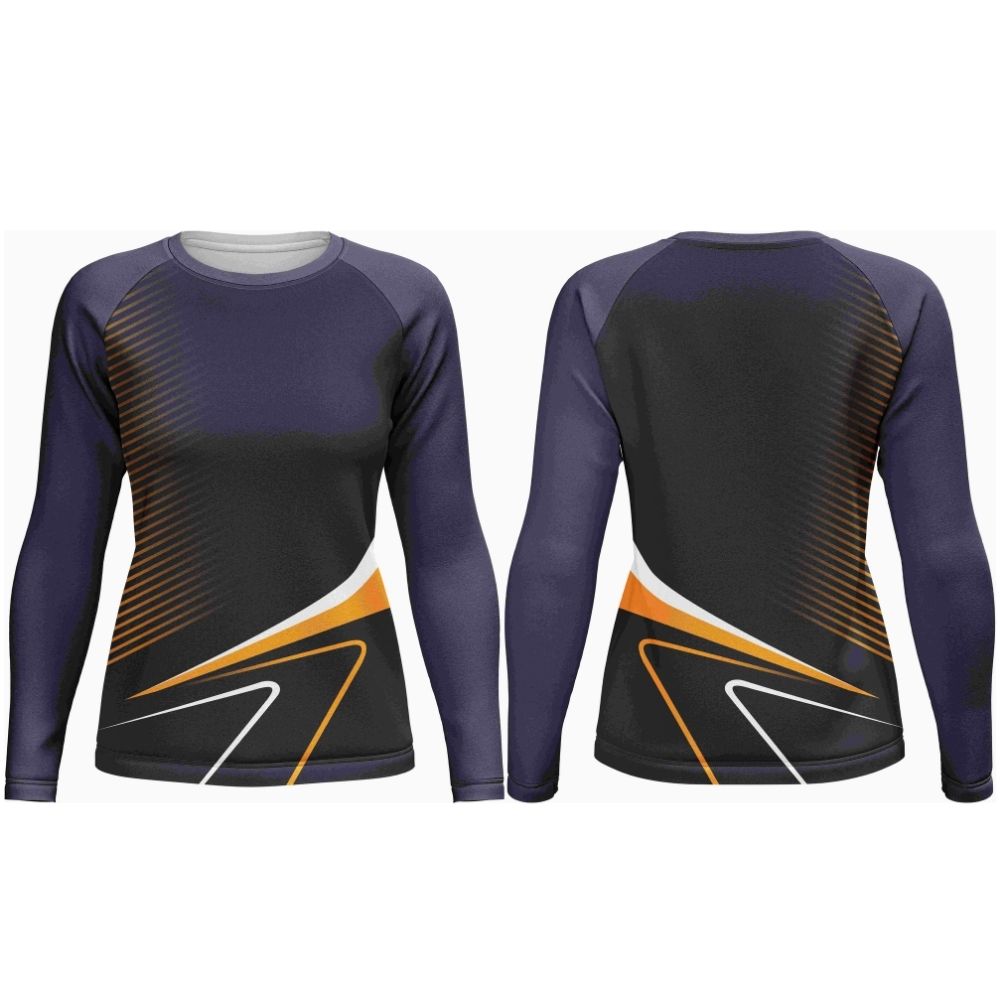 Ladies Athletic Crew Neck Long Sleeve T-Shirt | Raglan Sleeve